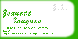 zsanett konyves business card